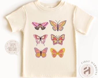 Colorful Butterflies Kids Shirt: Spring Baby Onesie