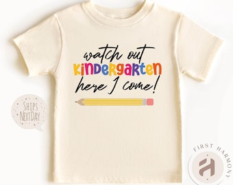 First Day of Kindergarten Shirt: Back To School T-Shirt