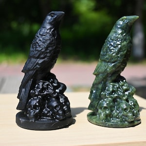 4,3&quot; natuurlijke kwarts gesneden vogelschedel, met de hand gesneden, reikigenezing, kristal snijwerk, schedel gesneden, decor kristal, kristallen ornament, kristallen schedel