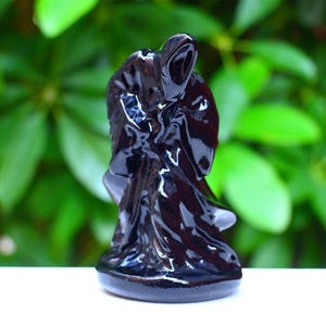 3 Inches Natural Obsidian Carved Death,Crystal Healing,Death Statue,Crystal Gift,Carved Crystal,Crystal Skull,Quartz Death 1PC