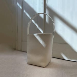 Klassische Leder Tragetaschen, Echtleder Tragetasche, Minimal Design Handtasche