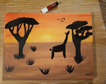 Acrylgemälde - Safari