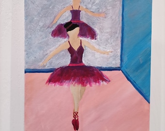 Acryl schilderij - Ballerina