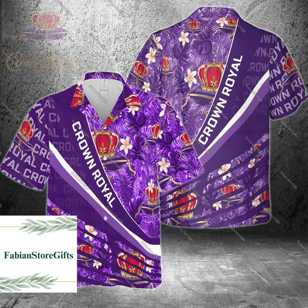 Crown Royal Hawaiian Shirt, Crown Royal Shirt, Crown Royal Men Shirt, Crown Royal Whiskey
