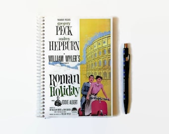 Roman Holiday, Audrey Hepburn 5x7 inches Notebook or Notepad Spiral Bound