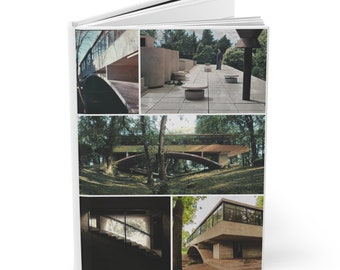 Casa del Puente Hardcover Journal - Architectural A5 Ruled Notebook for Daily Reflections & Architecture Lovers