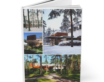Alvar Aalto Villa Mairea Hardcover Journal - A5 Matte Finish, Architectural Design Notebook for Daily Reflection
