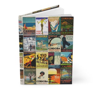 Argentina Travel Journal: Vintage Poster Art Hardcover Notebook