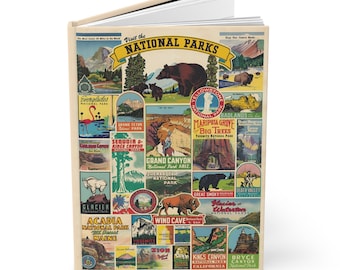 USA National Parks Journal - A5 Hardcover Matte Notebook for Travel & Adventure Lovers, Ideal Eco-Friendly Gift