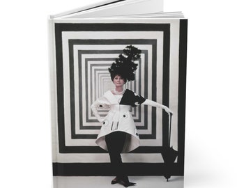 Audrey Hepburn Hardcover Journal A5 Matte - My Fair Lady Movie - Cecil Beaton Photo Notebook