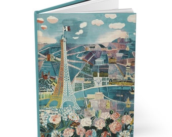 Paris Springtime Journal - A5 Ruled Hardcover Matte Journal - Artistic Journaling - Unique Writer's Gift