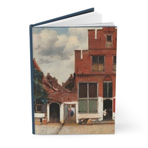 Vermeer Views of Delft Hardcover Journal - A5 Matte Art Notebook for Daily Reflections - Artistic Gift