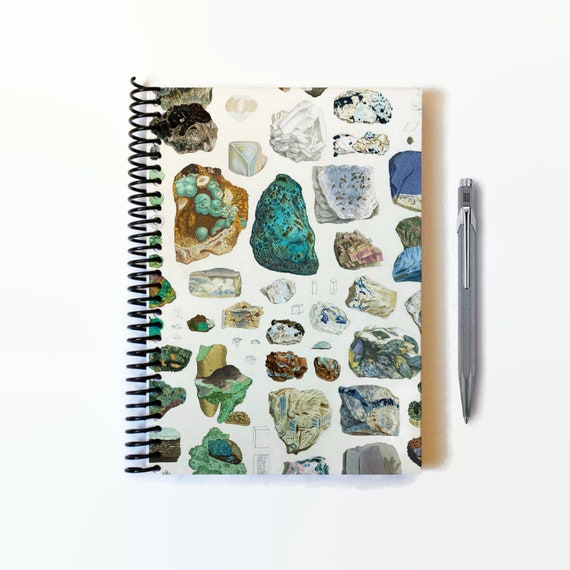 Rocks Gems and Stones Mineralogy Journal A5 Notebook or Etsy España