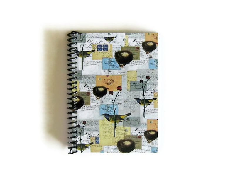 Blank Notebook Easter Gift Birds and Nests