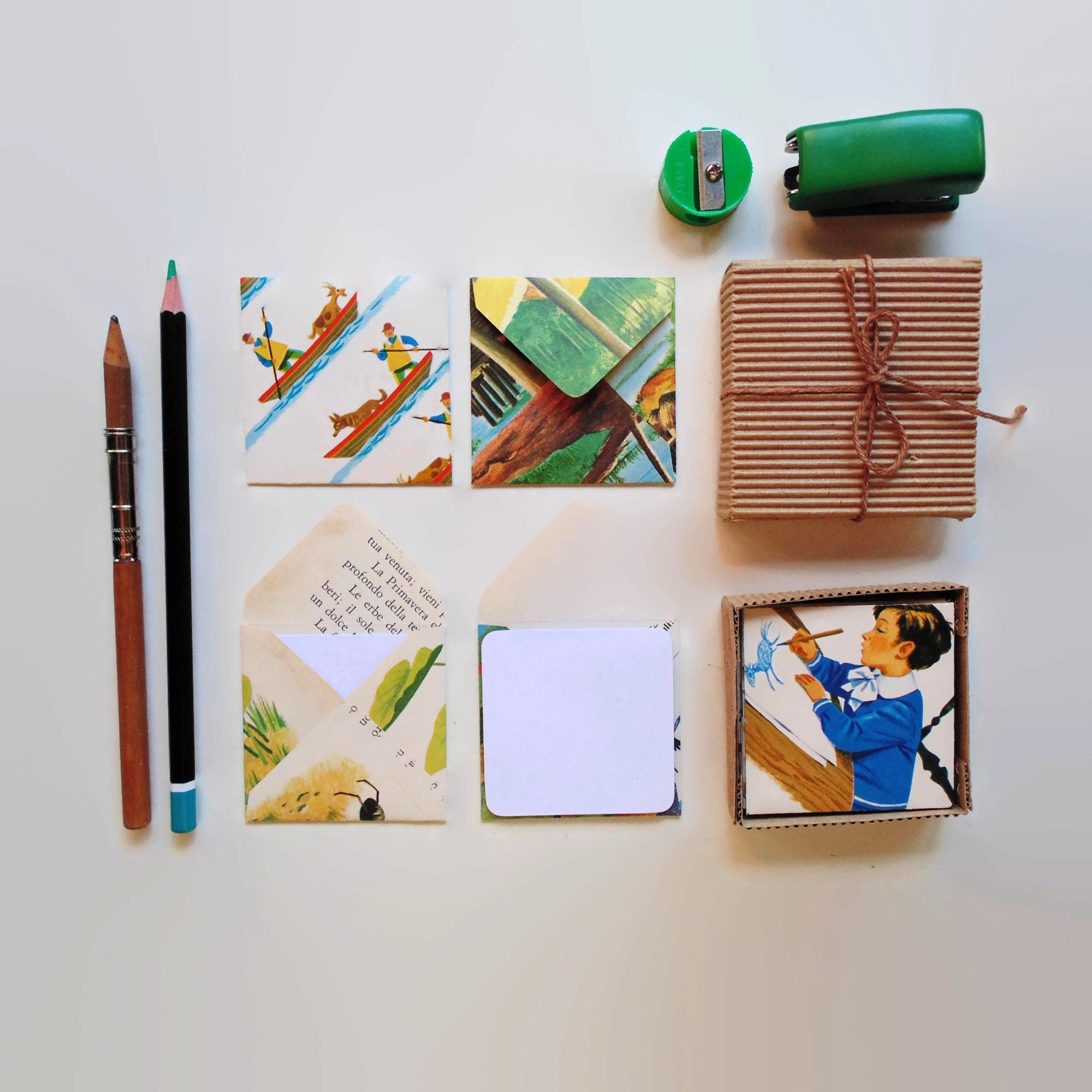 School Book Mini Stationery Set Etsy