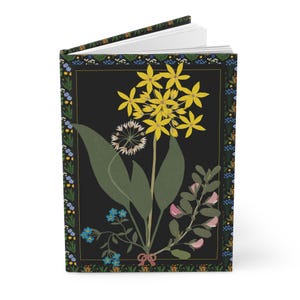 Cut Paper Flowers Hardcover Notebook | Artistic Journal with Matte Finish, Vibrant Colors, Vintage Style, Gift for Artists & Writers