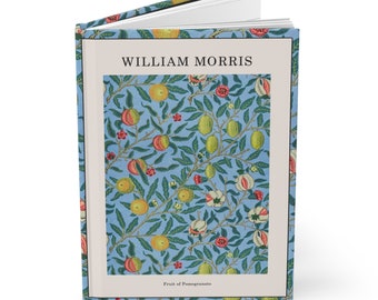 William Morris Pomegranate A5 Journal - Matte Hardcover with Ruled Pages for Daily Reflections - Artistic Gift