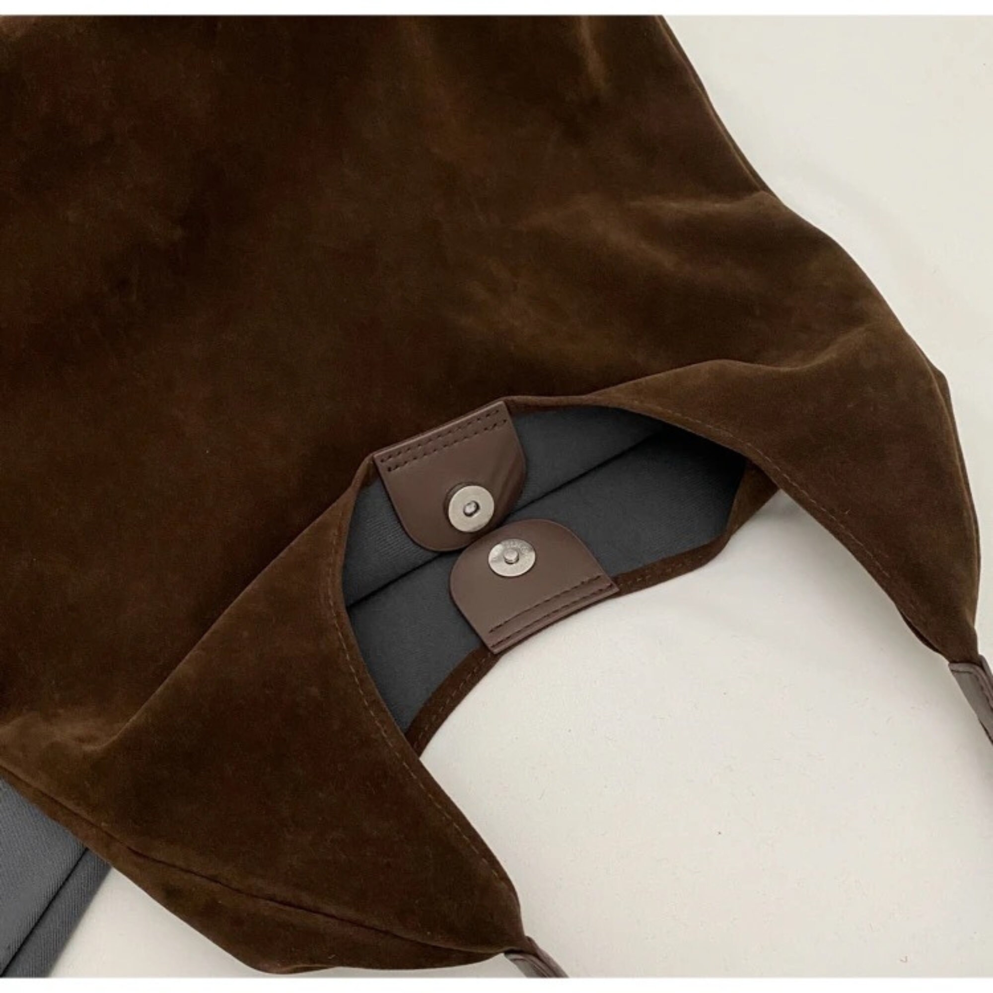 Solid Color Casual Suede Handbag