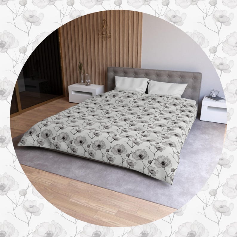 Bundle of 5 Modern Floral Printable Paper, Digital Wallpaper for