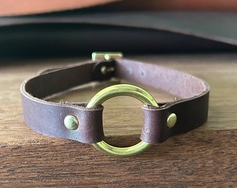 Leren choker | RM Williams O-ringkraag