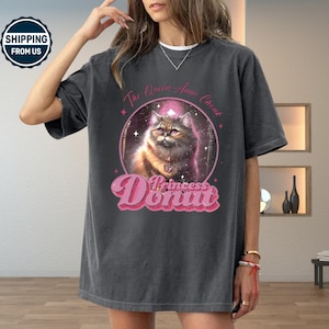 Princess Donut Comfort Colors Shirt, Dungeon Crawler Carl Graphic Shirt, Bookish Fantasy Tee, Goddamns Donut Shirt, Bookish Tshirt