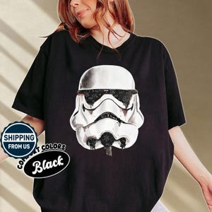 Vintage Stormtrooper Comfort Colors Shirt, Star Wars Movie Shirt, Disneyland Family Matching Shirt, Galaxy&#39;s Edge Shirt, Gift For Fan