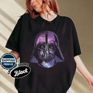 Vintage Darth Vader Comfort Colors Shirt, Star Wars Movie Shirt, Disneyland Family Matching Shirt, Galaxy&#39;s Edge Shirt, Gift For Fan