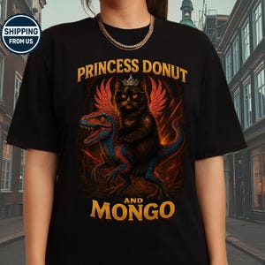 Princess Donut and Mongo Comfort Colors Shirt, Princess Donut Shirt, Mongo Tee, Dungeon Crawler Carl Shirt, Fantasy Book Lover Shirt