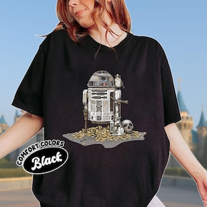 Star Wars Comfort Colors Shirt, Galaxy Shirt, R2-D2 Tee Shirt, Star Wars Fan Gift, Vintage Unisex Star Wars Tee, Jedi Graphic Shirt