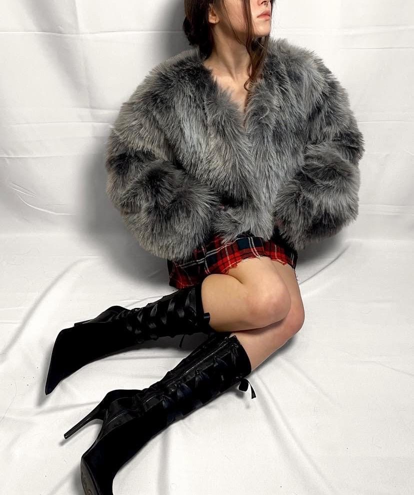 Y2k Fur Jacket - Etsy Canada Y2k Fur Jacket - Etsy Canada