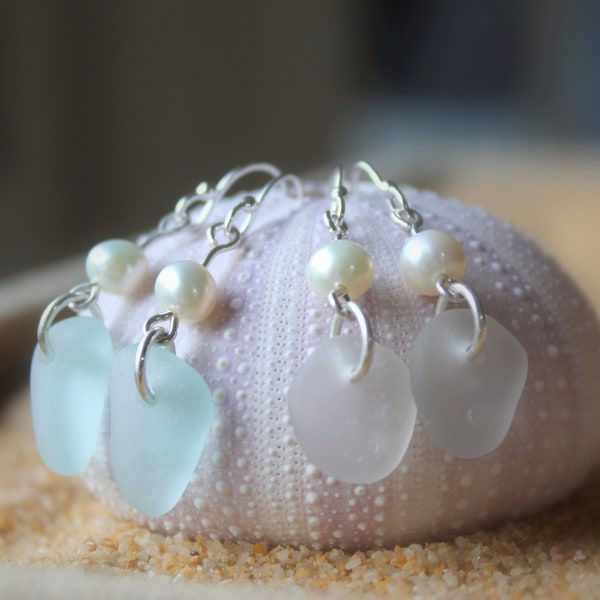 Sea Glass Pearl Etsy