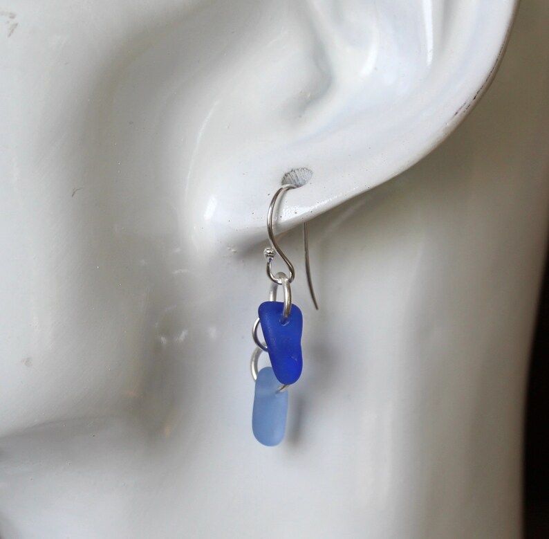 Sea Glass Earrings seaglass earrings mom gift nova scotia sea glass jewelry beachy earrings maritime jewelry genuine sea glass