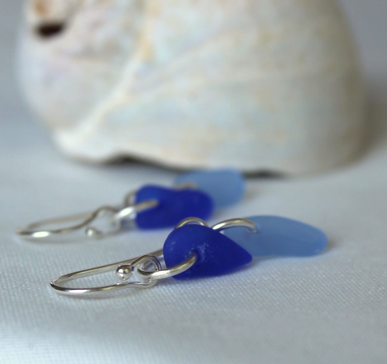 Sea Glass Earrings seaglass earrings mom gift nova scotia sea glass jewelry beachy earrings maritime jewelry genuine sea glass