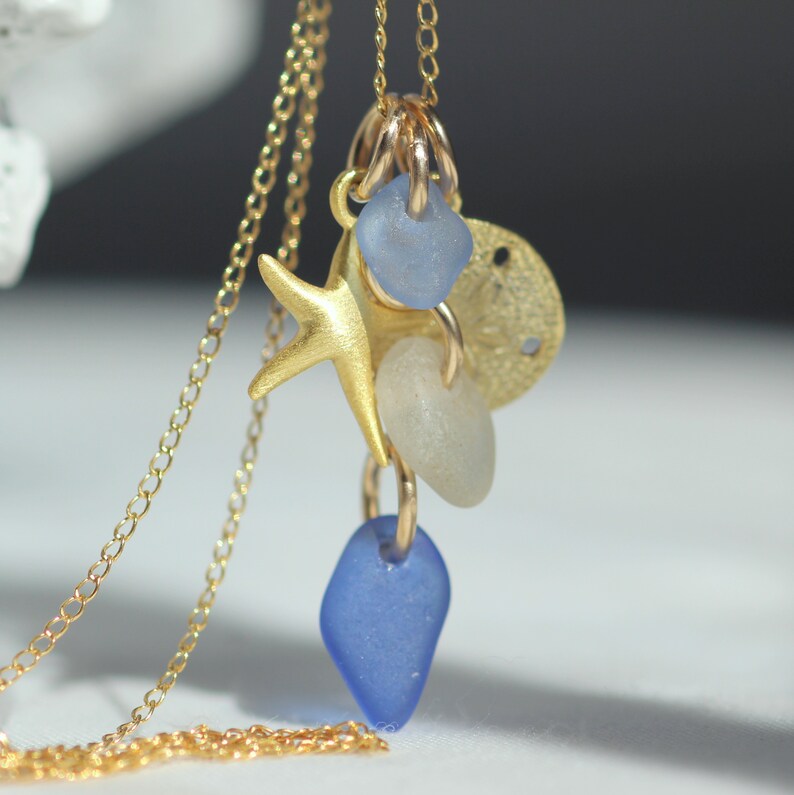 Sea Glass Necklace nova scotia gold sea glass necklace gift Etsy