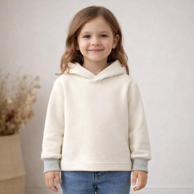 Naaipatroon kinderhoodie, sweater met capuchon, maten 2-16 (pdf-download) afbeelding 2