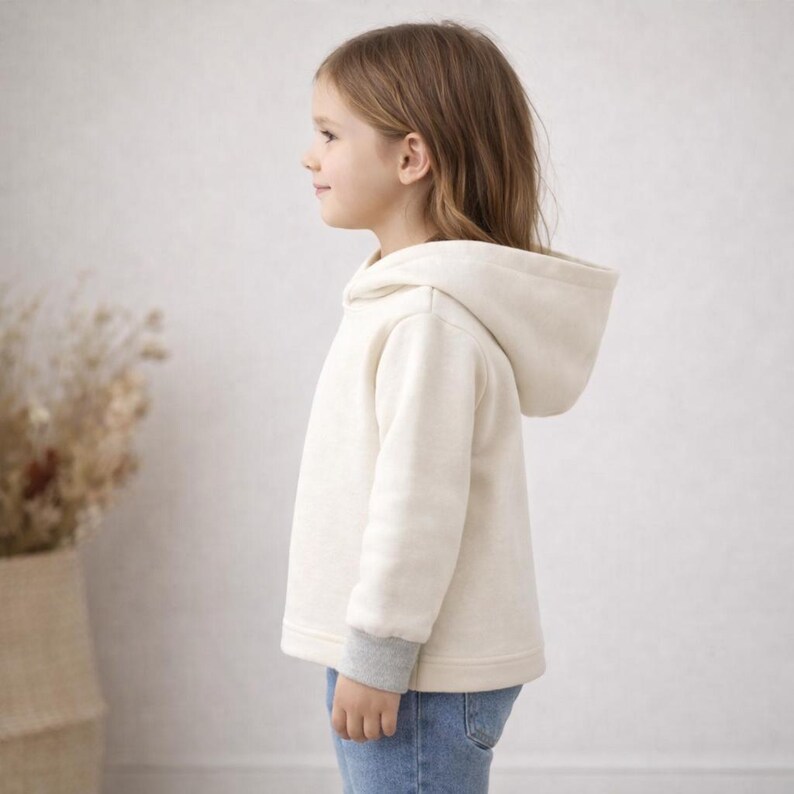 Naaipatroon kinderhoodie, sweater met capuchon, maten 2-16 (pdf-download) afbeelding 4