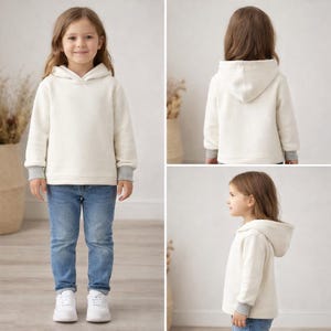 Naaipatroon kinderhoodie, sweater met capuchon, maten 2-16 (pdf-download) afbeelding 5