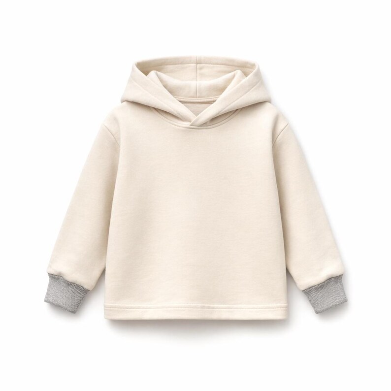 Naaipatroon kinderhoodie, sweater met capuchon, maten 2-16 (pdf-download) afbeelding 7