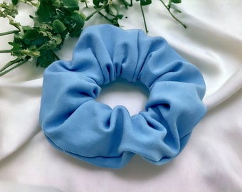 Blauwe Scrunchie, alternatief voor haarband, elastische haarband, elastische haarband, modieus haarbroodjeaccessoire, Scrunchie voor moeiteloze stijl,