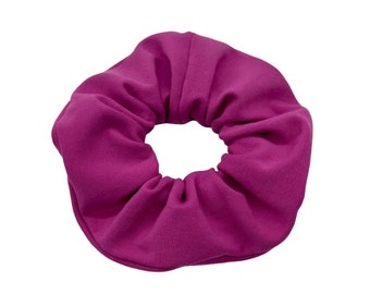 Corbata para el cabello magenta violeta claro brillante, scrunchie de estilo retro, accesorios de moda, lindo accesorio para el cabello, banda elástica para el cabello,