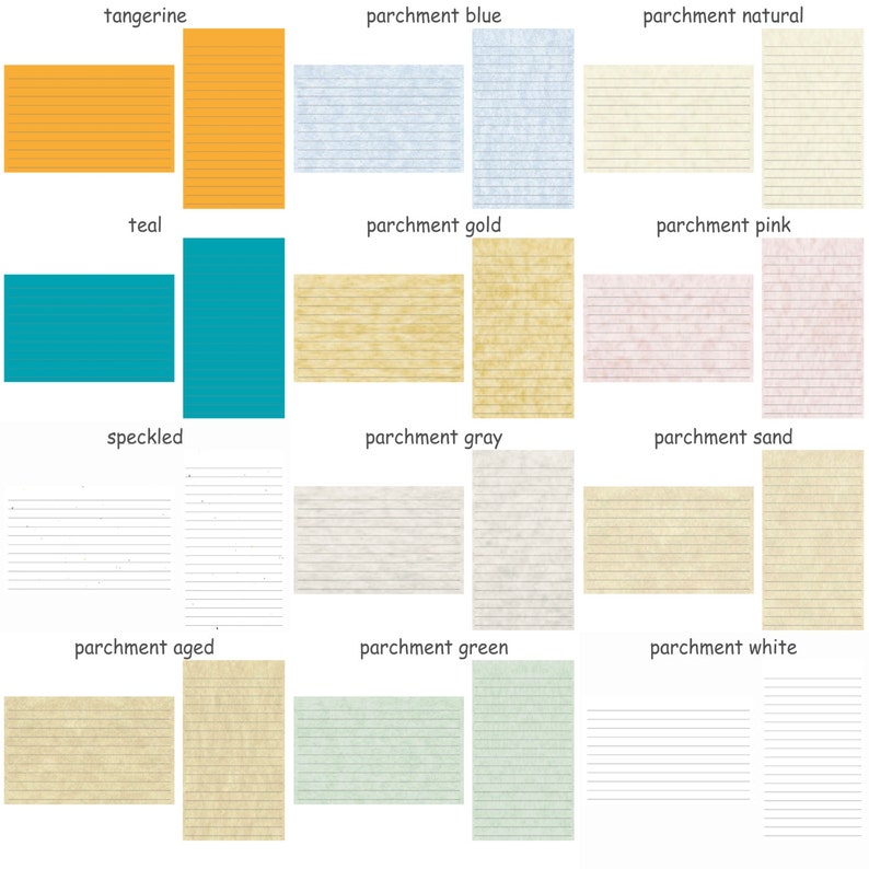 100 Color Index Cards 3x5 Ruled Lined Card Stock Blank Etsy