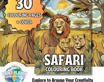 Safari: Wildes Safari Malbuch zum entspannen von Paint Planet