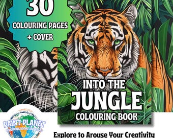 Into the Jungle: Dschungel Malbuch zum entspannen von Paint Planet