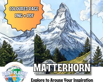 Matterhorn: Meditative mountain image from Paint Planet