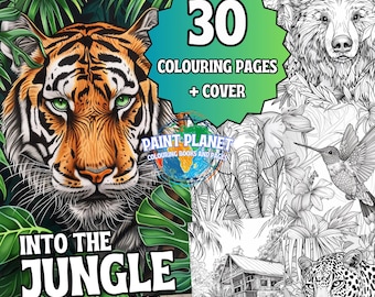 Into the Jungle: Dschungel Malbuch zum entspannen von Paint Planet