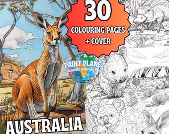 Australia: Australien Malbuch zum entspannen von Paint Planet