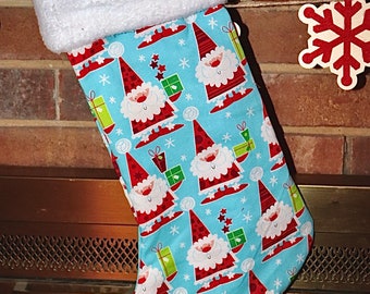 Santa Gnome Christmas stocking