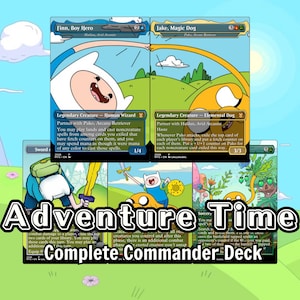 Fantasy Quest Squad Deck Proxy EDH – EDH Commander Heroic Adventure Strategy | Custom Proxy Card Set | EDH Deck + Token