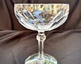 Waterford Crystal Champagne Coup, Curraghmore, signed, vintage