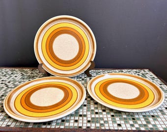 Mikasa Stone Manor Sun Circles Dinner Plates, set of three